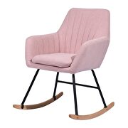 Pink fabric rocking chair by La Spezia additional picture 8