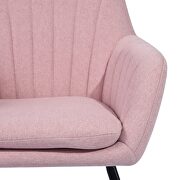 Pink fabric rocking chair by La Spezia additional picture 9