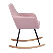 Pink fabric rocking chair by La Spezia additional picture 10
