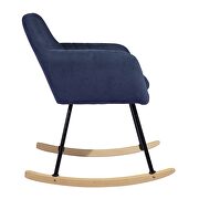 Blue fabric rocking chair by La Spezia additional picture 3