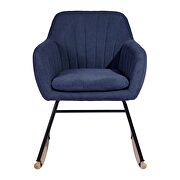 Blue fabric rocking chair by La Spezia additional picture 4