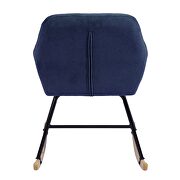 Blue fabric rocking chair by La Spezia additional picture 6
