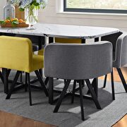 7-piece dining set: marble table top and 6 chairs by La Spezia additional picture 13