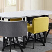 7-piece dining set: marble table top and 6 chairs by La Spezia additional picture 6
