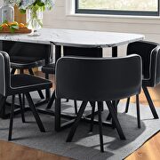 7-piece dining set: marble table top and 6 chairs by La Spezia additional picture 17