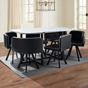 7-piece dining set: marble table top and 6 chairs by La Spezia additional picture 19