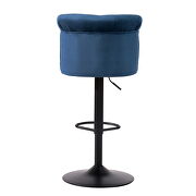 Fashion navy blue fabric adjustable bar chair (set of 2) by La Spezia additional picture 13