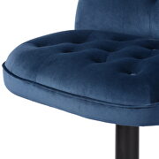 Fashion navy blue fabric adjustable bar chair (set of 2) by La Spezia additional picture 14