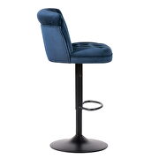 Fashion navy blue fabric adjustable bar chair (set of 2) by La Spezia additional picture 6