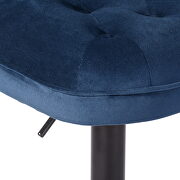 Fashion navy blue fabric adjustable bar chair (set of 2) by La Spezia additional picture 7