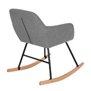 Dark gray fabric rocking chair by La Spezia additional picture 11