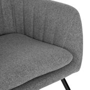 Dark gray fabric rocking chair by La Spezia additional picture 8
