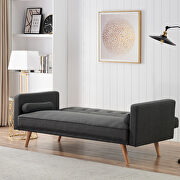 Dark gray fabric upholstery folding sofa by La Spezia additional picture 6