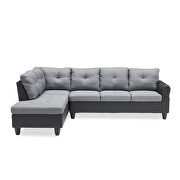 Modern l-shaped corner sofa left chaise longue with coffee table and storage chesman by La Spezia additional picture 4