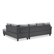 Modern l-shaped corner sofa right chaise with coffee table and storage chessman by La Spezia additional picture 9