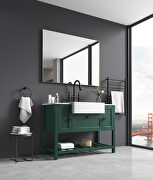 Single bathroom vanity set in green by La Spezia additional picture 2