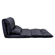 Pu leather floor chair adjustable sofa bed lounge floor mattress lazy man couch with pillows additional photo 4 of 12