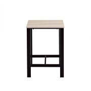 U_style counter height table with 4 chairs in beige/ black by La Spezia additional picture 6