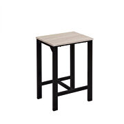 U_style counter height table with 4 chairs in beige/ black by La Spezia additional picture 8