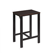U_style counter height table with 4 chairs in espresso/ black by La Spezia additional picture 3