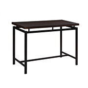 U_style counter height table with 4 chairs in espresso/ black by La Spezia additional picture 6