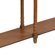 Antique walnut console table with drawers and long shelf rectangular by La Spezia additional picture 9