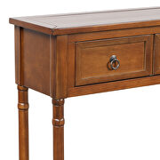 Antique walnut console table with drawers and long shelf rectangular by La Spezia additional picture 10