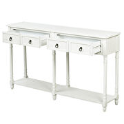 Antique white console table with drawers and long shelf rectangular by La Spezia additional picture 13