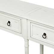 Antique white console table with drawers and long shelf rectangular by La Spezia additional picture 9