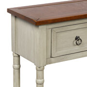 Antique gray console table with drawers and long shelf rectangular by La Spezia additional picture 3