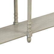 Antique gray console table with drawers and long shelf rectangular by La Spezia additional picture 4