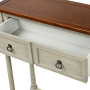 Antique gray console table with drawers and long shelf rectangular by La Spezia additional picture 6