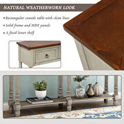 Antique gray console table with drawers and long shelf rectangular by La Spezia additional picture 10