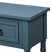 Antique navy console table with drawers and long shelf rectangular by La Spezia additional picture 14