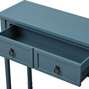 Antique navy console table with drawers and long shelf rectangular by La Spezia additional picture 6