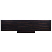 Espresso console table with projecting drawers and long shelf by La Spezia additional picture 9