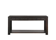 Black console table for entryway hallway sofa table additional photo 5 of 11