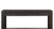 Black console table for entryway hallway sofa table by La Spezia additional picture 6