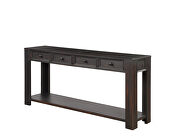 Black console table for entryway hallway sofa table by La Spezia additional picture 7