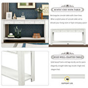 Antique white console table for entryway hallway sofa table by La Spezia additional picture 7