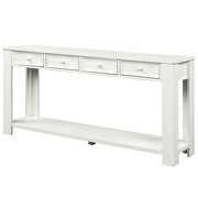 Antique white console table for entryway hallway sofa table by La Spezia additional picture 10