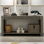 Khaki console table for entryway hallway sofa table by La Spezia additional picture 2