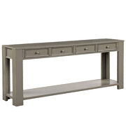 Khaki console table for entryway hallway sofa table by La Spezia additional picture 11