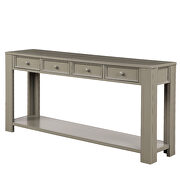 Khaki console table for entryway hallway sofa table by La Spezia additional picture 4