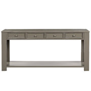 Khaki console table for entryway hallway sofa table by La Spezia additional picture 5