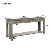 Khaki console table for entryway hallway sofa table by La Spezia additional picture 6