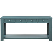 Dark blue wash console table for entryway hallway sofa table by La Spezia additional picture 2