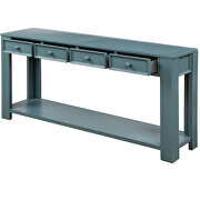 Dark blue wash console table for entryway hallway sofa table by La Spezia additional picture 3