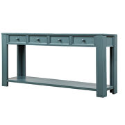 Dark blue wash console table for entryway hallway sofa table by La Spezia additional picture 4