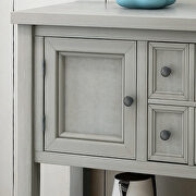 Antique gray cambridge series buffet sideboard console table with bottom shelf by La Spezia additional picture 2